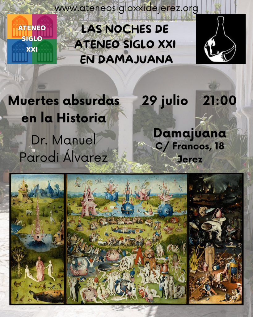 Conferencia del Dr. Manuel Parodi Álvarez: Muertes absurdas en la Historia