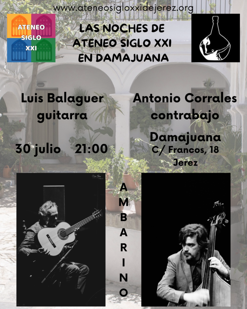 Concierto de Luis Balaguer (guitarra) y Antonio Corrales (contrabajo): Ambarino