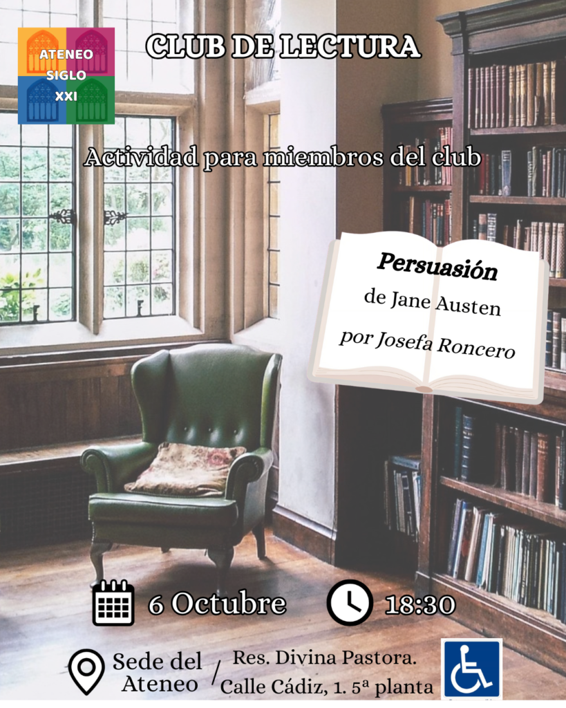Club de Lectura: Comentario del libro \"Persuasión\" de Jane Austen
