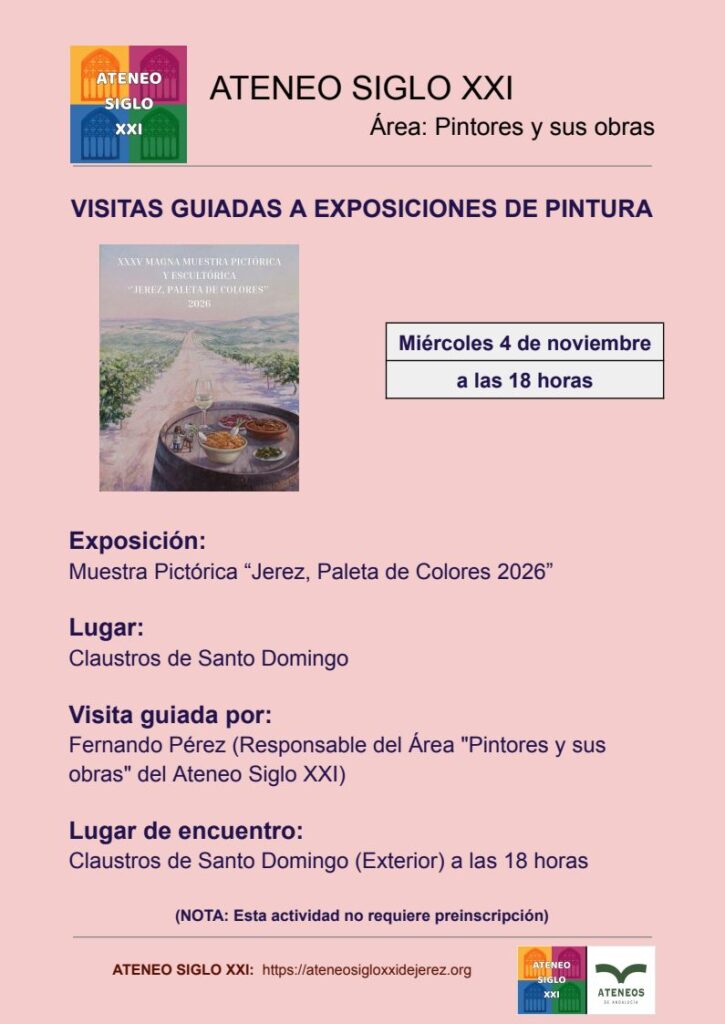 Visita guiada a Exposición de Pintura: XXXV Muestra \"Jerez, Paleta de Colores 2026\"